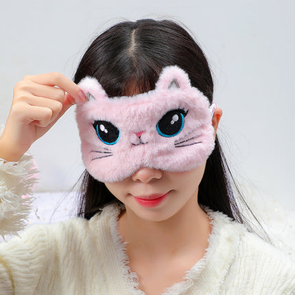 Masque pour les yeux en peluche mignon