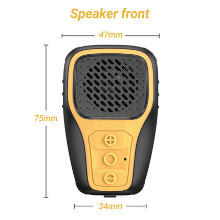 Mini altavoz portátil con Bluetooth y clip, con micrófono con cancelación de ruido y clasificación de resistencia al agua IP67