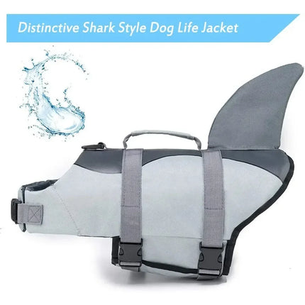 Gilet de sauvetage pour chien au motif de requin