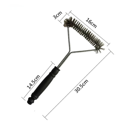 Cepillo de limpieza para parrilla de barbacoa de acero inoxidable: limpiador antiadherente de alta resistencia