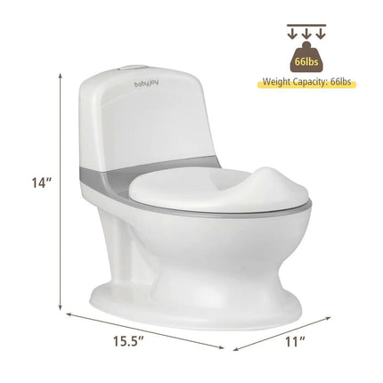 Kids Realistic Potty Training Toilet with Sound & Lighting - Wnkrs