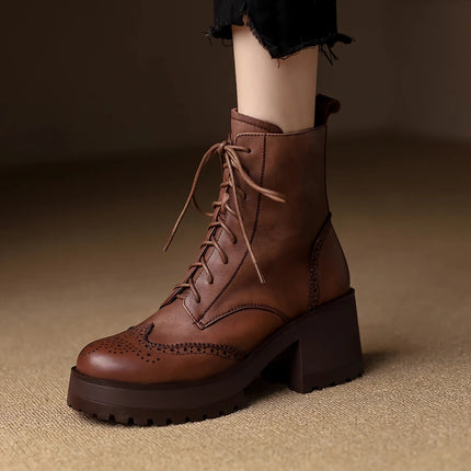 Bottes de chevalier à la mode pour femmes automne hiver avec fermeture éclair latérale et talon épais