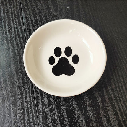 Mini assiette à goûter en céramique en forme de chat mignon