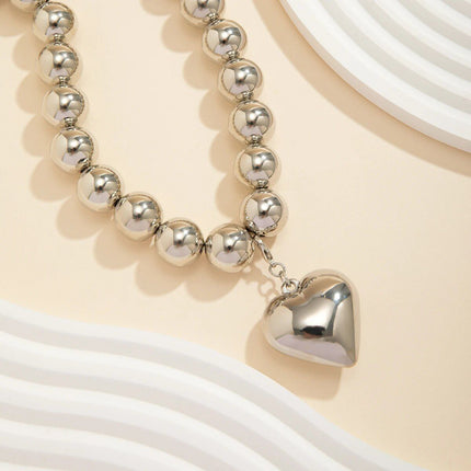 Trendy Acrylic Heart Pendant Choker Necklace - Wnkrs