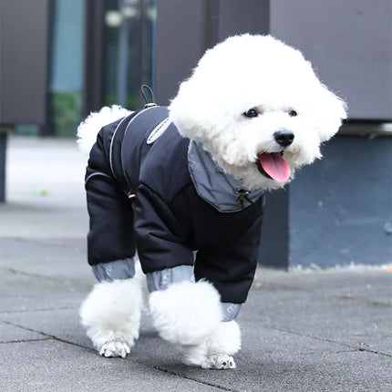 Veste d'hiver chaude pour chien, manteau réfléchissant pour petits et moyens chiens