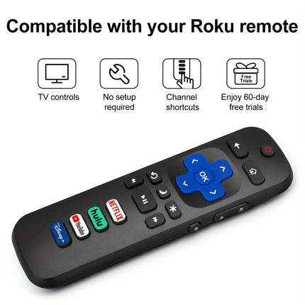 Paquete de 2 controles remotos de repuesto para televisores inteligentes Roku