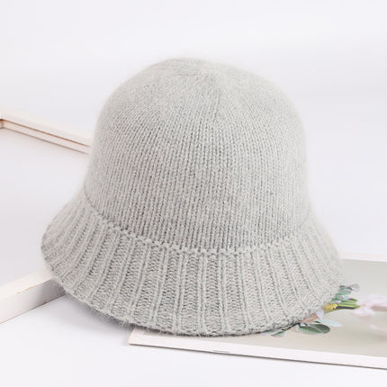 Elegante gorro de pescador de lana de 7 colores para mujer: cómodo gorro de pesca