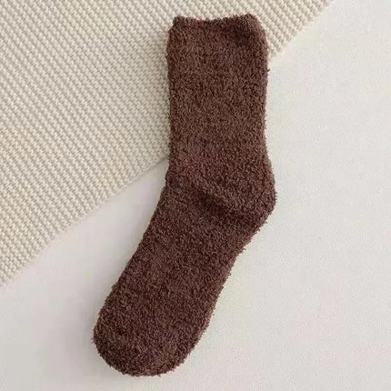 Chaussettes d'hiver en polaire thermique et confortable pour hommes