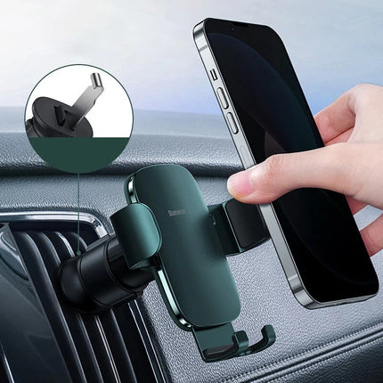 Metal Car Air Vent Phone Holder - Secure & Stylish Mount