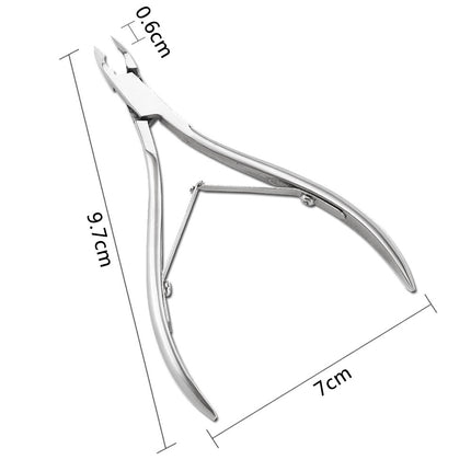 Alicates para cutículas y removedor de piel muerta de acero inoxidable profesional