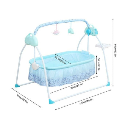 Electric Baby Cradle with Bluetooth, Music & Bouncer - Wnkrs