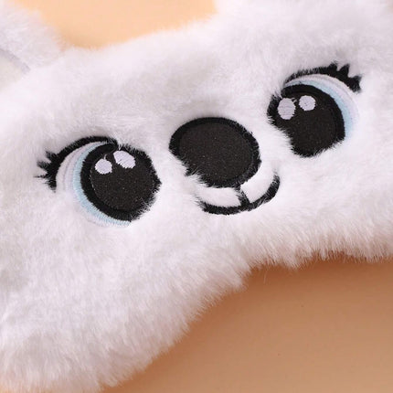 Masque pour les yeux en peluche d'animal