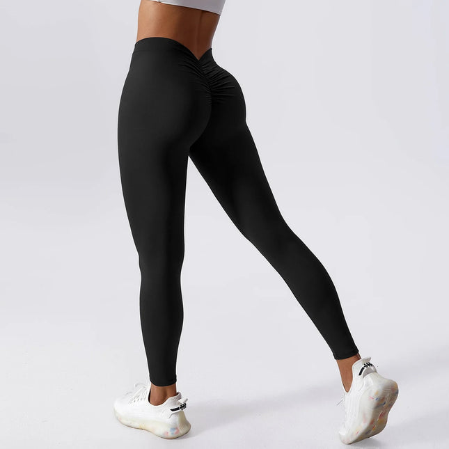 Legging de yoga sculptant taille haute - Pantalon de sport et de fitness push-up pour femmes