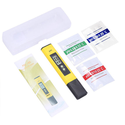 PH Meter 0.01 PH Battery Powder High Precision Water Quality EC Tester 0-14 PH Measurement Range For Aquarium Swimming Pool Digital Electric PH Meter LCD Tester Pocket Hydroponics Aquarium Water Test - Wnkrs