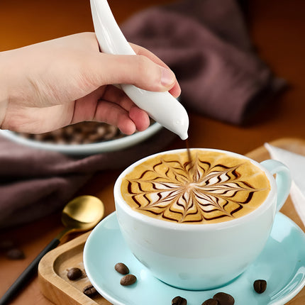 Electric Latte Art Pen for Coffee, Cake, and Spice Decoration