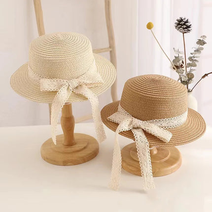 Charming Summer Princess Straw Hat for Children