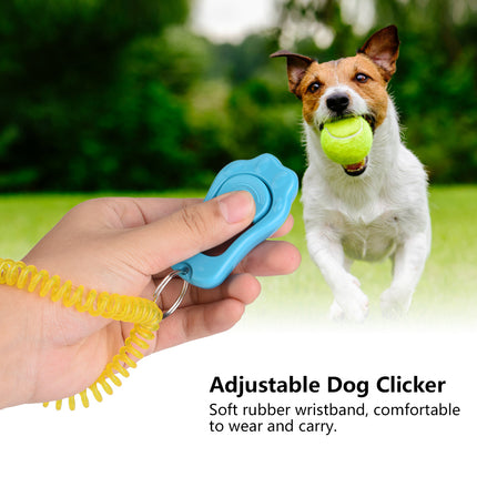 Clicker de dressage réglable pour chien avec contrôle sonore et dragonne