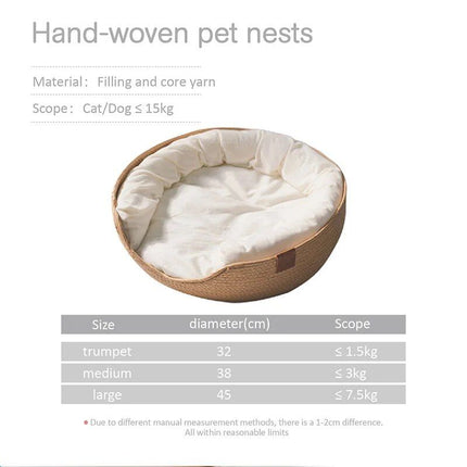 Handwoven Pet Nest - Wnkrs