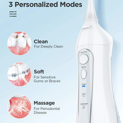 300ML High-Capacity Rechargeable Water Flosser - Wnkrs