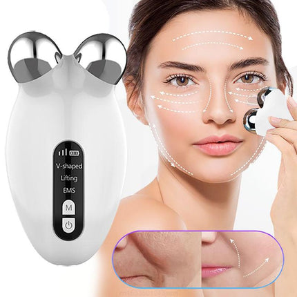 Rodillo de microcorriente facial EMS: lifting facial y eliminación de papada