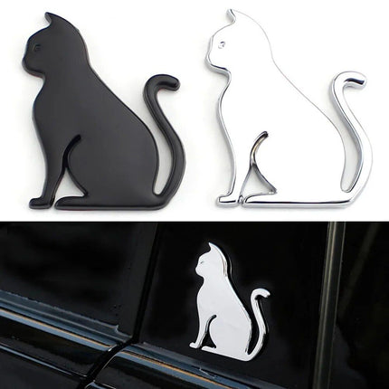 3D Metal Cat Car Sticker - Wnkrs