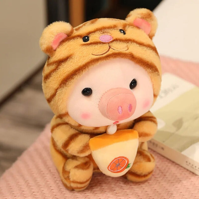 Peluche de animal con forma de té de burbujas kawaii: adorable regalo de decoración para el hogar