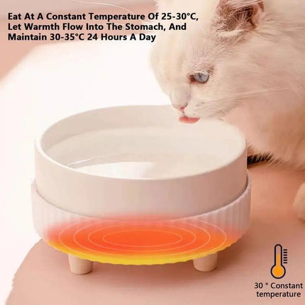 Eco-Friendly USB Rechargeable Heated Pet Water Bowl for All Dog Breeds - Wnkrs