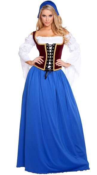 European Size Halloween Costume German Beer Festival Costume Bavarian National Performance Costume