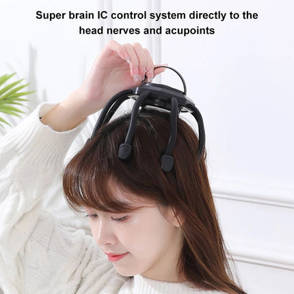 Electric Octopus Claw Scalp Massager for Stress Relief & Hair Stimulation - Wnkrs