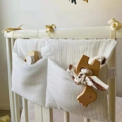 Multifunctional Cotton Baby Crib Organizer (39x20cm) - Wnkrs