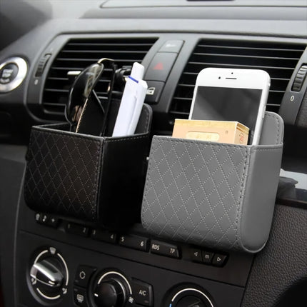 Leather Car Air Vent Organizer for Essential Accessories - Wnkrs