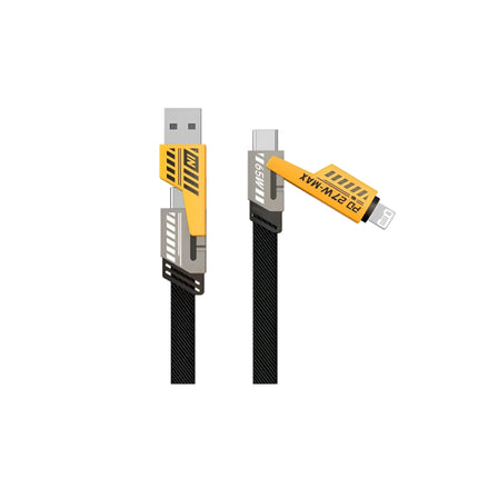 Four-in-One Ultra-Fast 65W PD Charging Cable