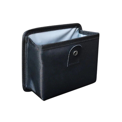 Luxury Leather Car Trash Bag with Organizer - Wnkrs