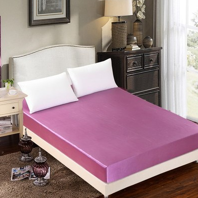 Summer ice silk silk silk bed  solid color bed cover bed package  bed cover special pillowcase - Wnkrs