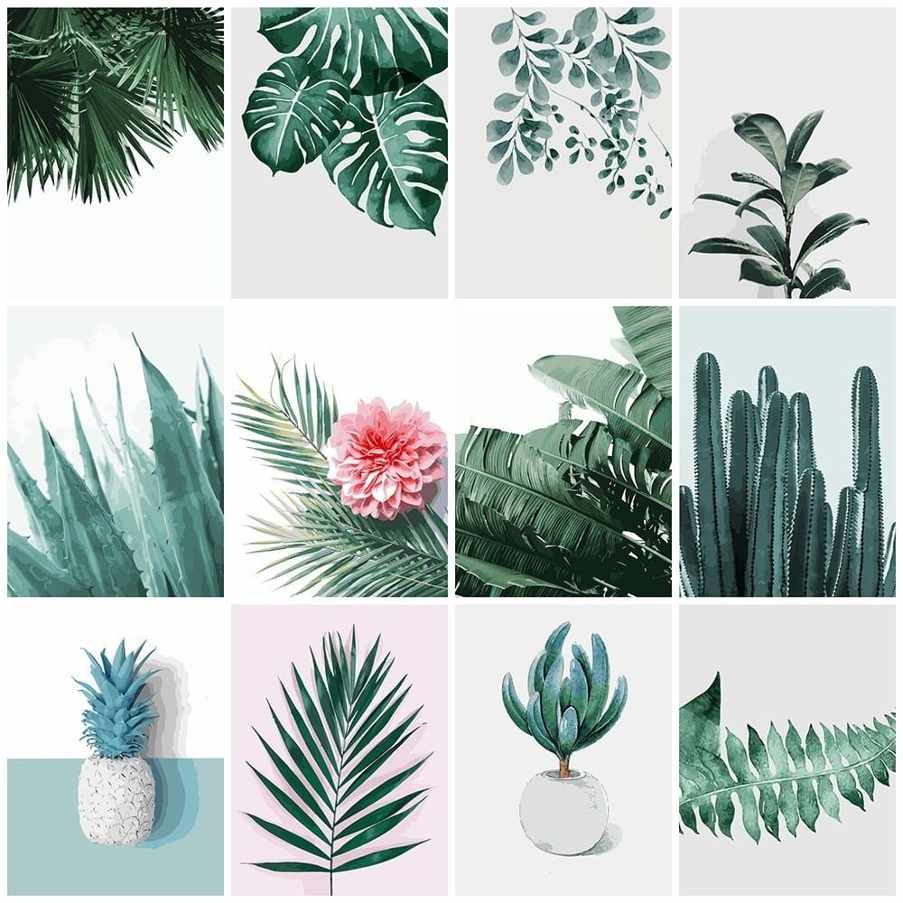 Exotic Plant DIY Paint By Numbers