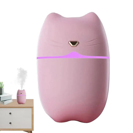 Compact Ultra-Quiet Car Humidifier with Large Capacity and Aromatherapy Function