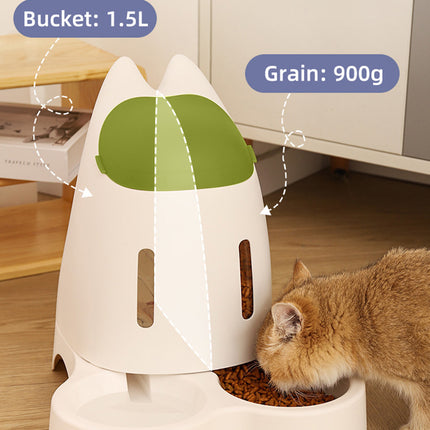 Distributeur automatique d'eau et de nourriture pour chats et chiens