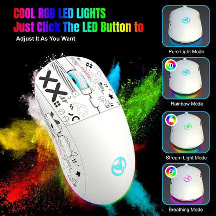 Ratón inalámbrico Bluetooth RGB T90