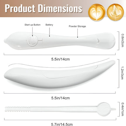 Electric Latte Art Pen for Coffee, Cake, and Spice Decoration