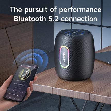 50W Wireless Bluetooth Speaker with 360° Sound, Waterproof, 20H Playtime