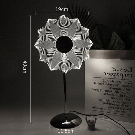 Modern LED Decorative Flower Table Lamp for Bedroom and Home Décor