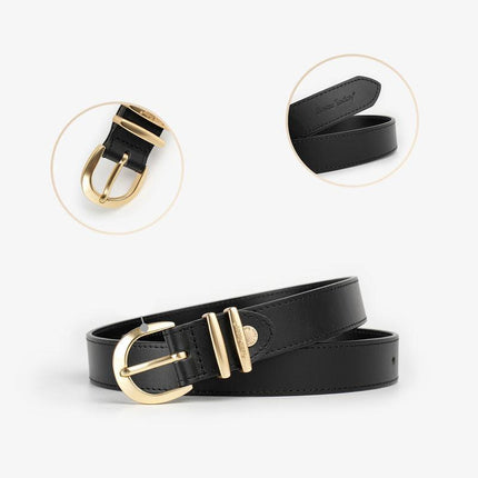 Ceinture en cuir véritable faite à la main avec boucle en fer à cheval