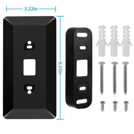 Placa de pared ajustable para timbre con video con ángulo de 35 grados