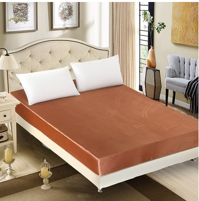 Summer ice silk silk silk bed  solid color bed cover bed package  bed cover special pillowcase - Wnkrs