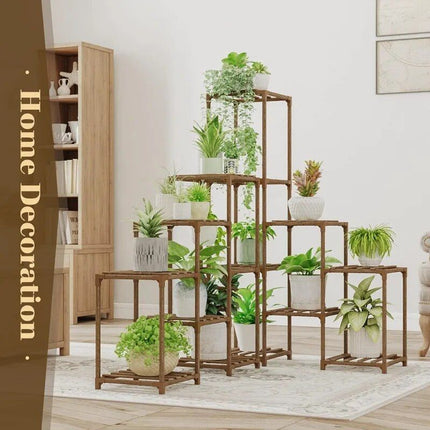 Multi-Tier Wooden Plant Stand - Wnkrs