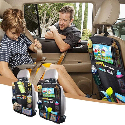 Car Backseat Protector with Touchscreen Tablet Holder & 9 Pockets - Wnkrs