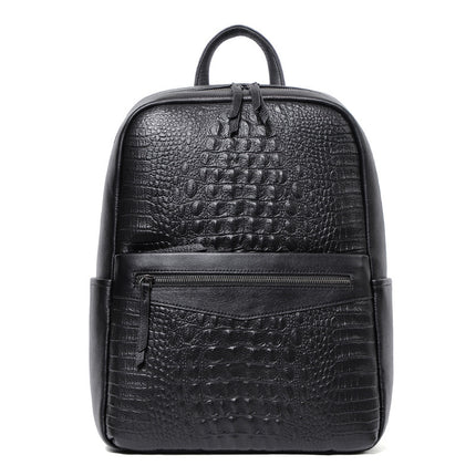 Dermal Leather Men's Backpack First Layer Cowhide Backpack Casual Travel Bag