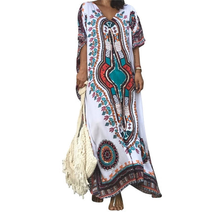 Women's Boho Style Printed Dress - Wnkrs