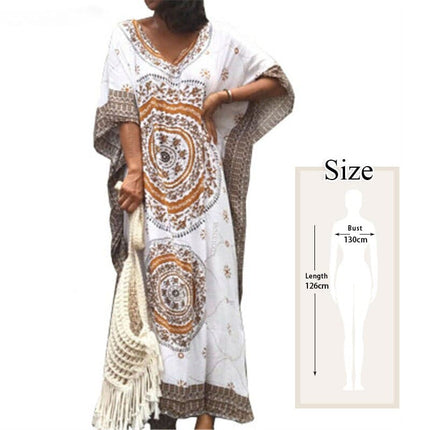 Women's Boho Style Printed Dress - Wnkrs