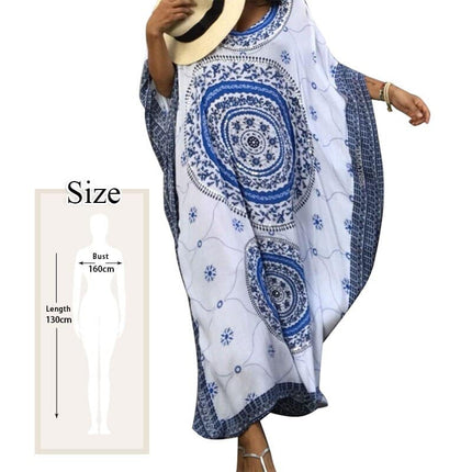 Women's Boho Style Printed Dress - Wnkrs